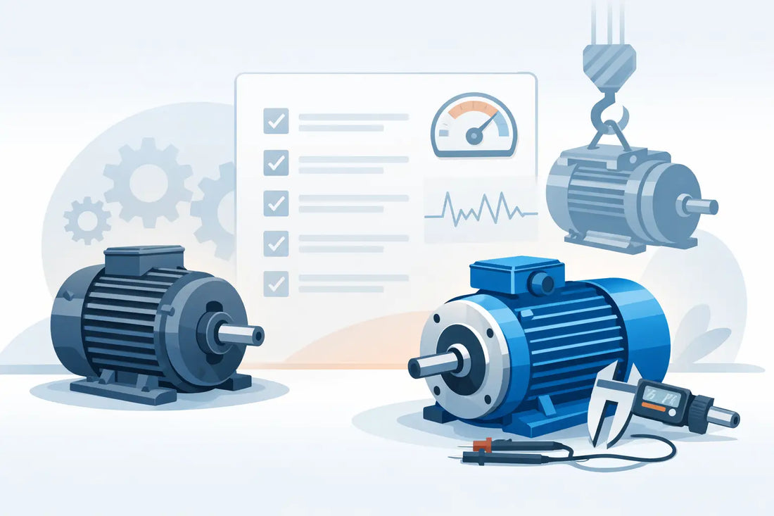 Electric Motor Replacement: Get the Specs Right