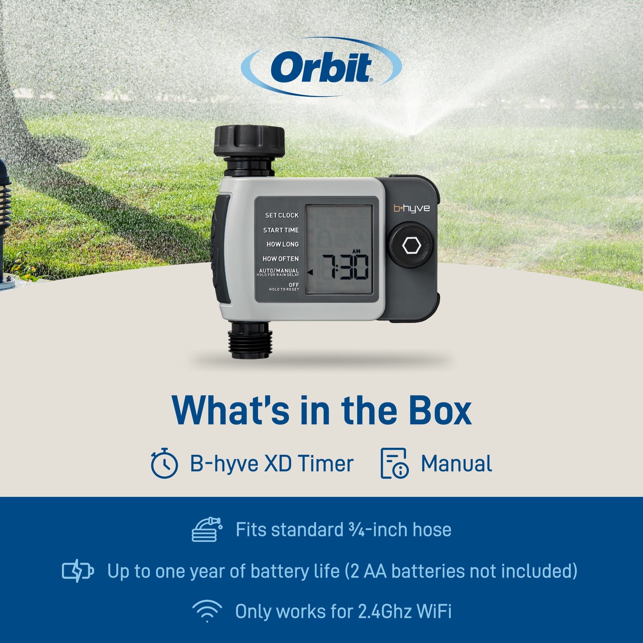 B-hyve XD 1-Outlet Bluetooth Hose Faucet Sprinkler Timer | 24511