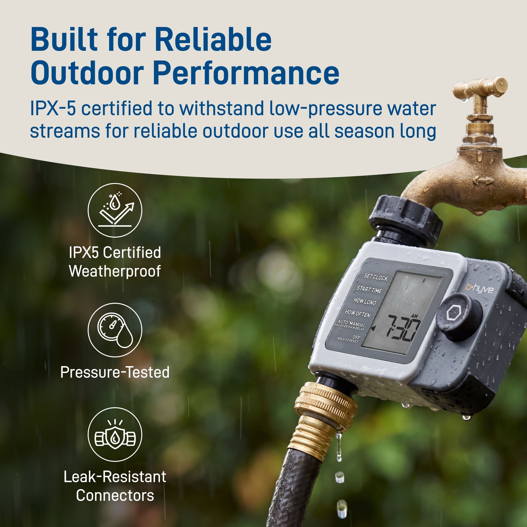 B-hyve XD 1-Outlet Bluetooth Hose Faucet Sprinkler Timer | 24511