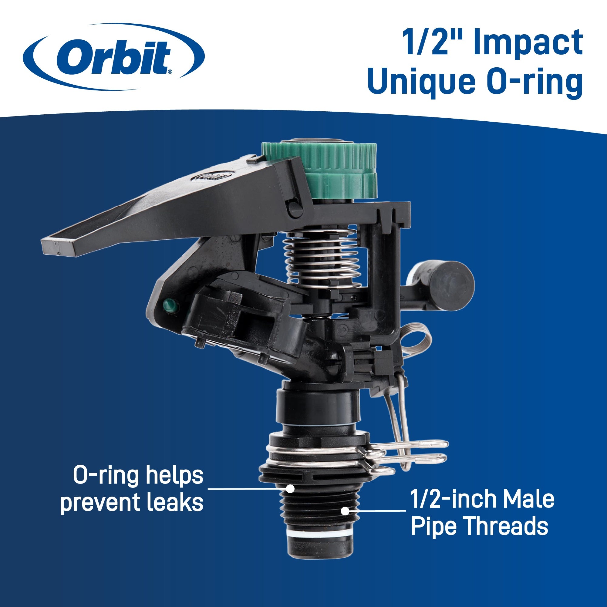 1/2 in. MPT Impact Sprinkler Head with Weighted Arm | 55024R