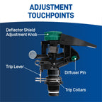 1/2 in. MPT Impact Sprinkler Head with Weighted Arm | 55024R