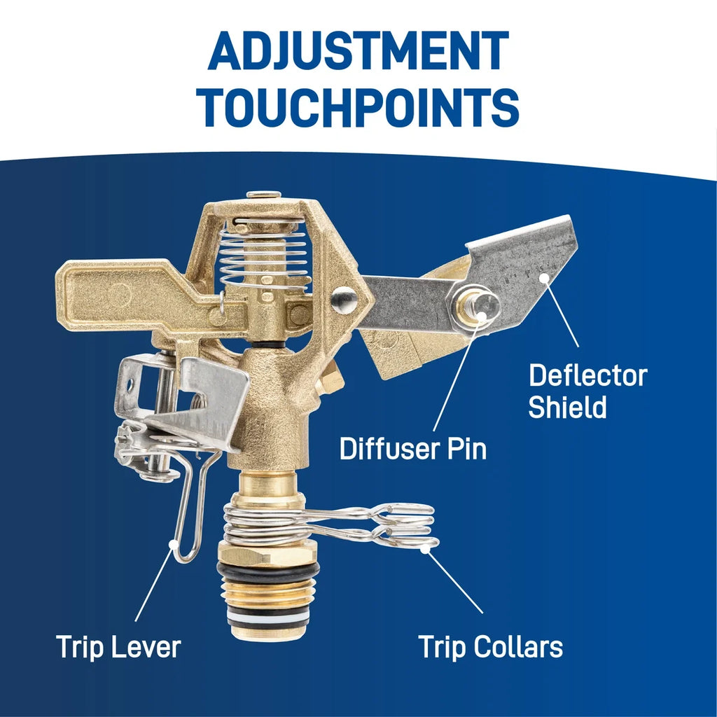 1/2-in. Brass Impact Sprinkler on Metal Wheelbase | 56186