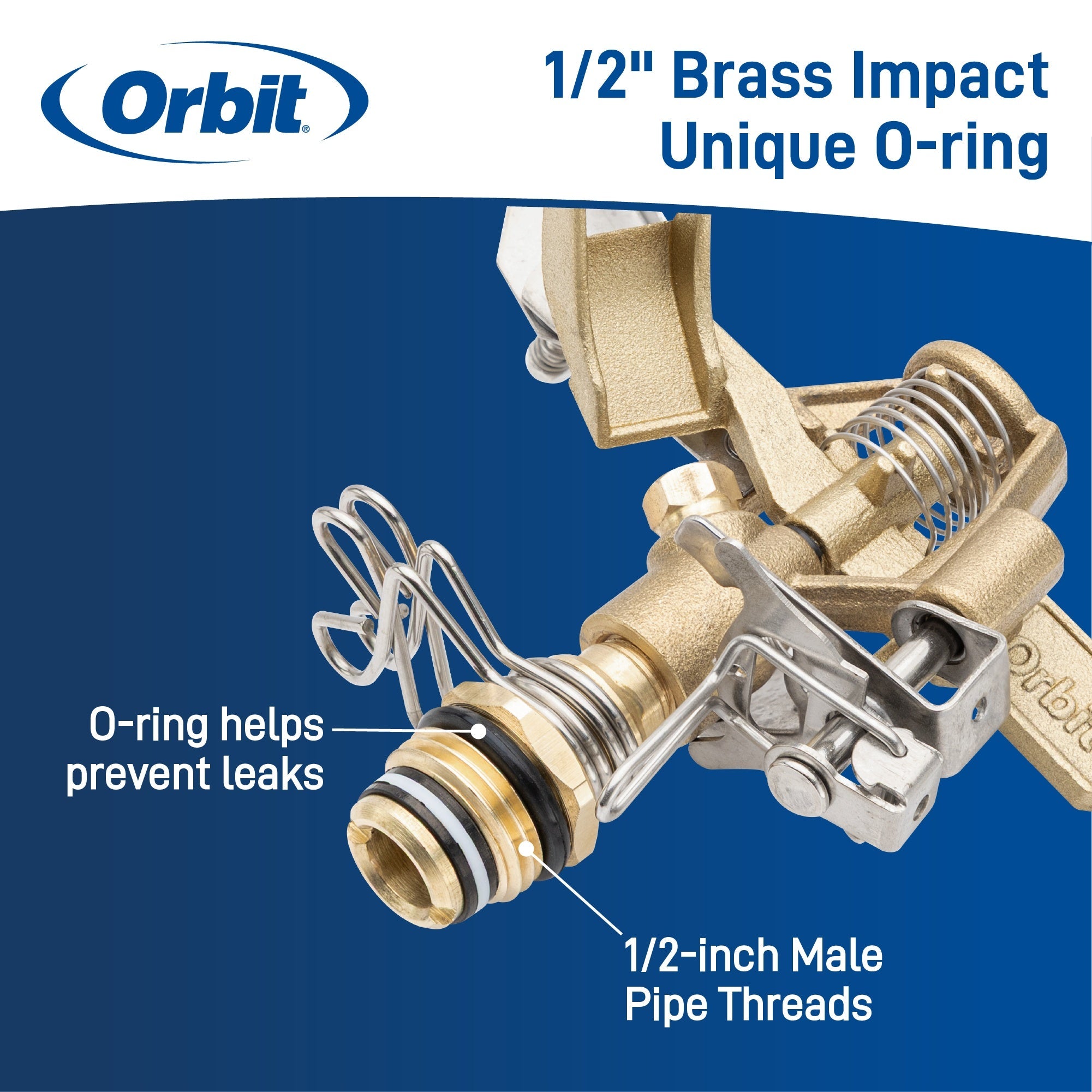 1/2" Brass Impact Sprinkler Head | 55032