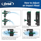 Pro Series Impact Sprinkler with Metal Sled Base 28682