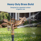 3/4 in. MPT Brass Impact Sprinkler Head | 55016