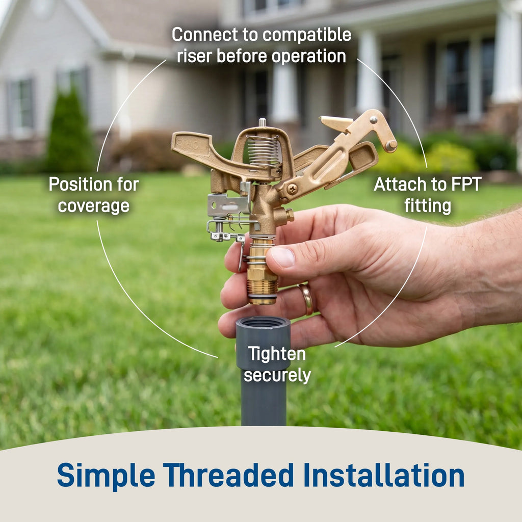 3/4 in. MPT Brass Impact Sprinkler Head | 55016