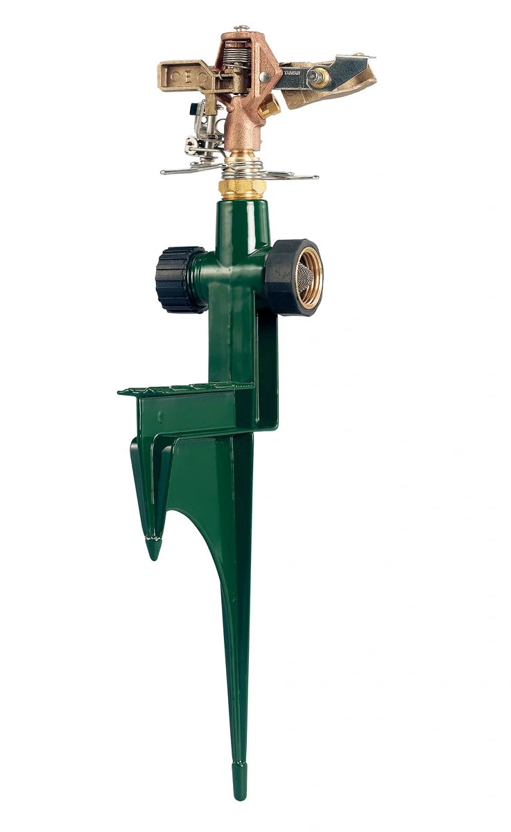 1/2" Brass Impact Sprinkler on Step Spike | 58214N
