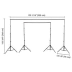 Yescom 10'x 8' 6" Adjustable Photography Background Support