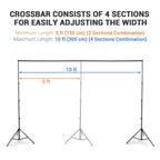 Yescom 10'x 8' 6" Adjustable Photography Background Support