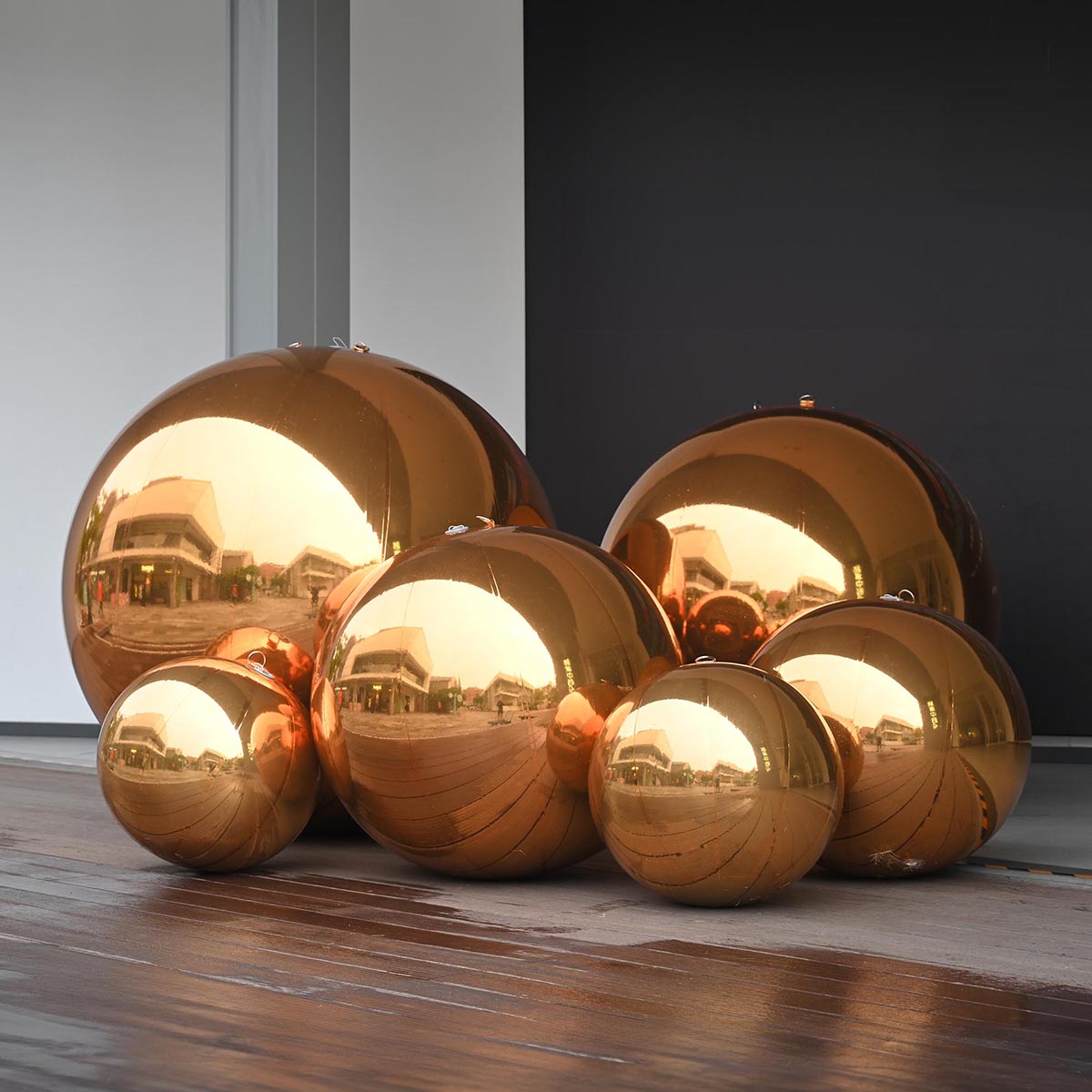 Yescom Set(6) Inflatable Mirror Balloons with Electric Air Pump
