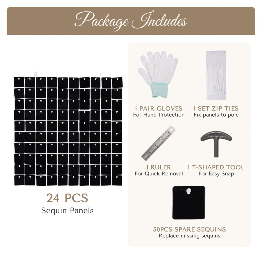 Yescom 10'x7' Sequin Shimmer Wall Backdrop (Tripod Stand Included)