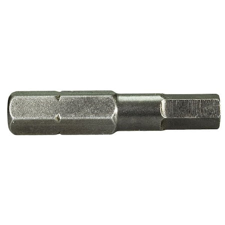 Torsion Bit, Metric, 1/4", Hex, 4mm, PK5