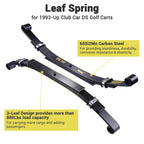 Yescom Heavy Duty Rear Leaf Springs 3-Leaf Kit for Club Car DS
