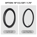 Yescom 16"-24" Opt. Bicycle Tires & Tubes 3-Pack for Trike & Unicycle