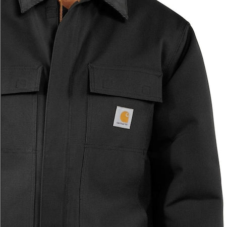 Men's Coat, Cotton, Black, 2XL