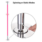 Yescom Silicone Portable Spinning Pole D45mm Ceilling Height Options