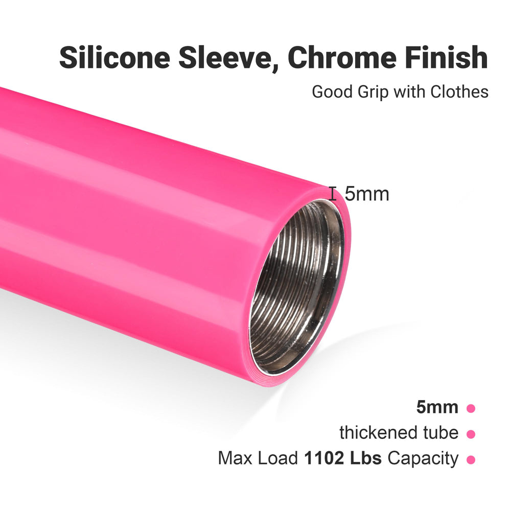 Yescom Silicone Portable Spinning Pole D45mm Ceilling Height Options