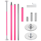 Yescom 12.6ft Silicone Portable Spinning Pole D45mm