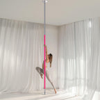 Yescom 12.6ft Silicone Portable Spinning Pole D45mm