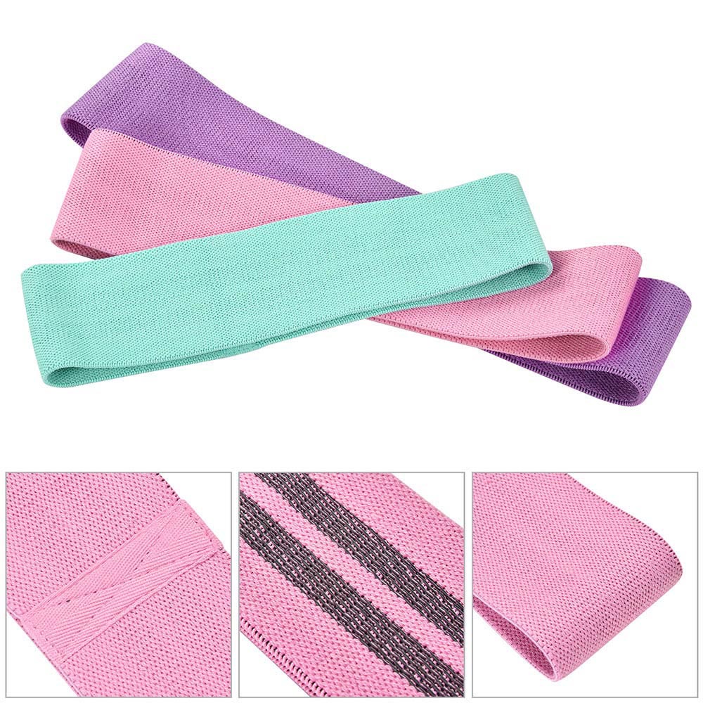 Yescom 3.15" Extra Wide Fabric Resistance Bands for Legs 3ct. (18-70lbs)