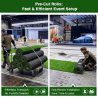 Yescom Event Turf Rolls for Pop-ups & Trade Shows High-Traffic Surface 3/8"H