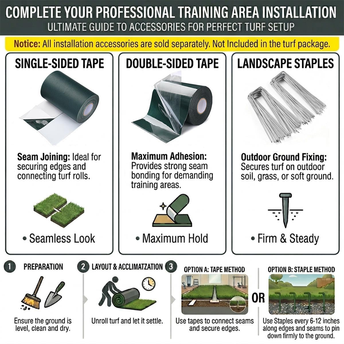 Yescom Agility Turf for Sled Push/ Pull Hybrid Training 3/8"H