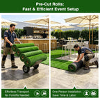 Yescom Event Turf Rolls for Corporate Brand Activations & Launches 13/16"H