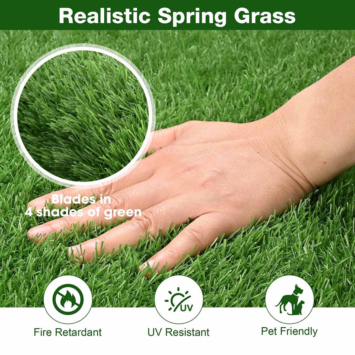 Yescom Wholesale Realistic 0.8" Artificial Grass & Turf Roll, Project Supplier
