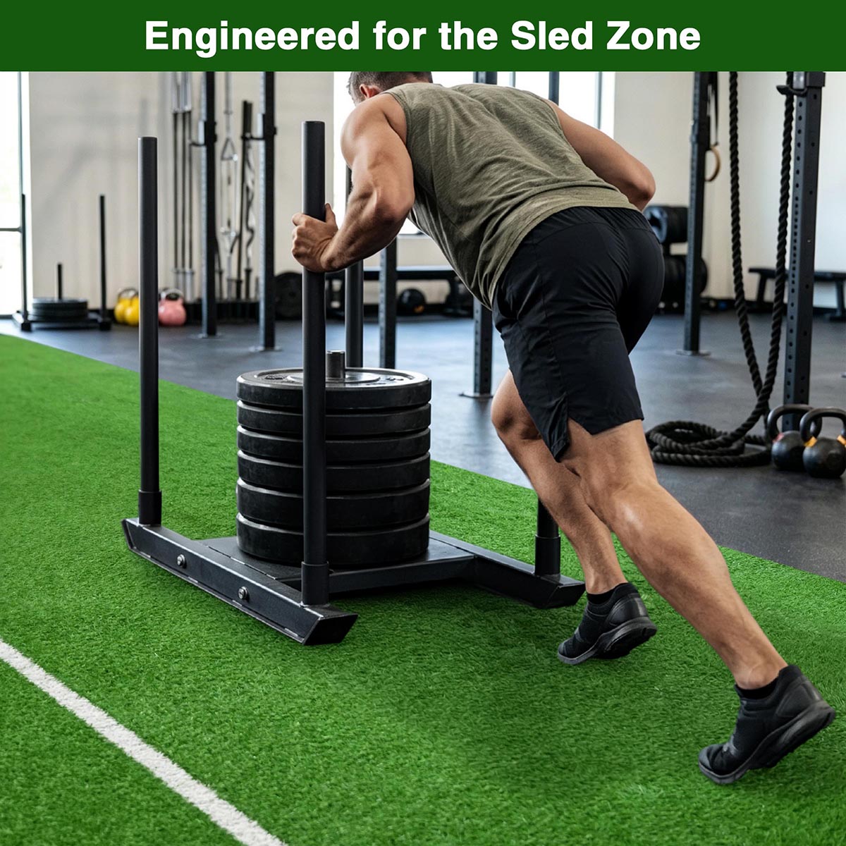 Yescom Agility Turf for Sled Push/ Pull Hybrid Training 13/16"H