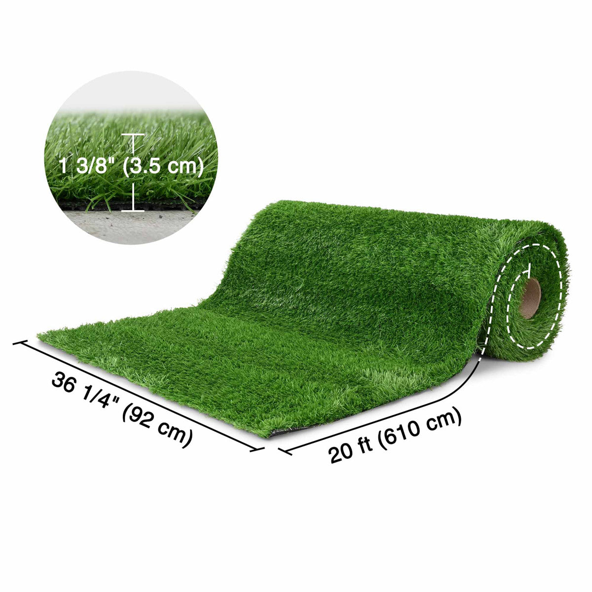 Yescom Wholesale Realistic 1.38" Artificial Grass & Turf Roll, Project Supplier