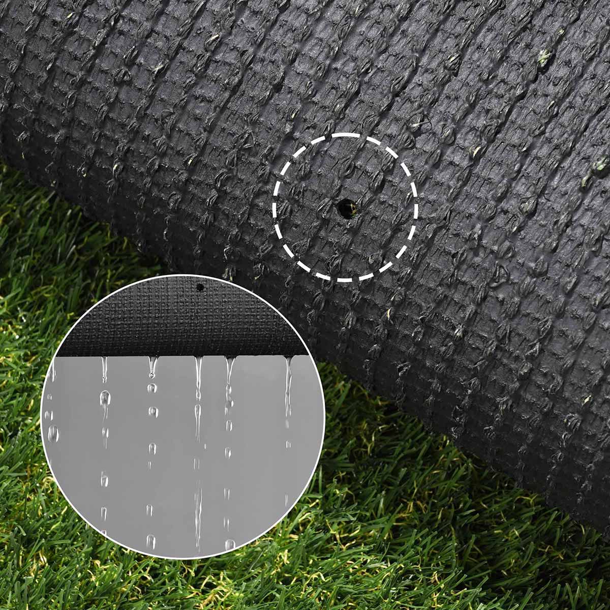 Yescom 4-Tone Autumn Blend Commercial Artificial Turf, 1 3/8"H