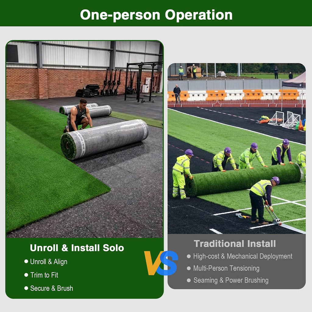 Yescom Agility Turf for Powerful Sled Push Hybrid Training 1 3/8"H