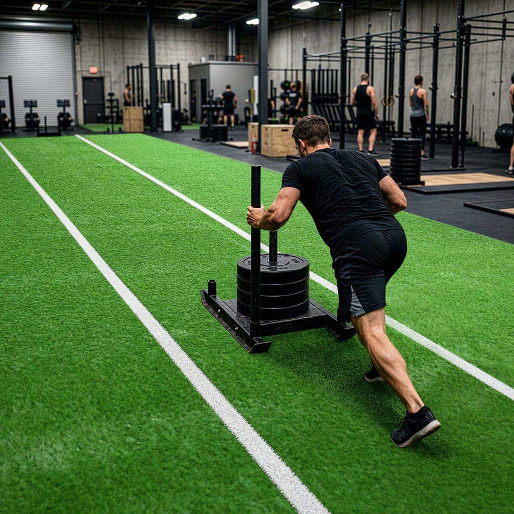 Yescom Agility Turf for Powerful Sled Push Hybrid Training 1 3/8"H