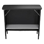 Yescom Folding Portable Bar Table with Storage Shelf