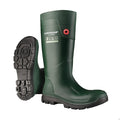 Rubber Boot, 11D, Knee, Black; Green, PR