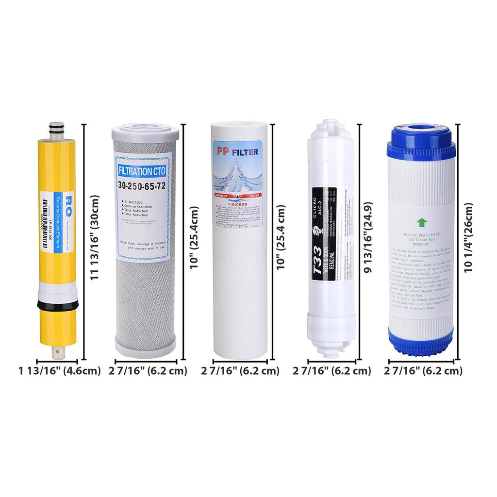 Yescom Under Sink Water Filter Replacement Cartridge 8 Pack