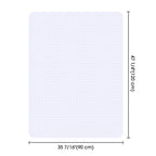 Yescom 48x36 Plastic Studded Chair Mat for Low Pile Carpet