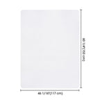 Yescom 60x46 Office Chair Mat for Hardwood Floor - 1/8" Thick