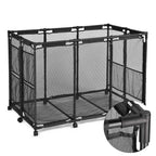 Yescom Pool Toy Storage Bin Mesh Rolling Cart - Steel