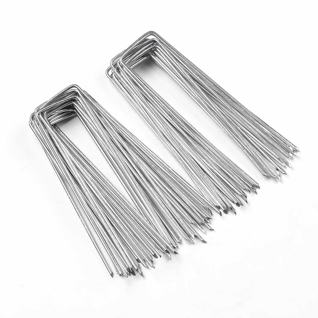 Yescom Galvanized Landscape Staples 6" U-Shaped Artificial Turf Pins