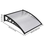 Yescom 2-Pack Door & Window Poly Awning Canopy 40"x40"