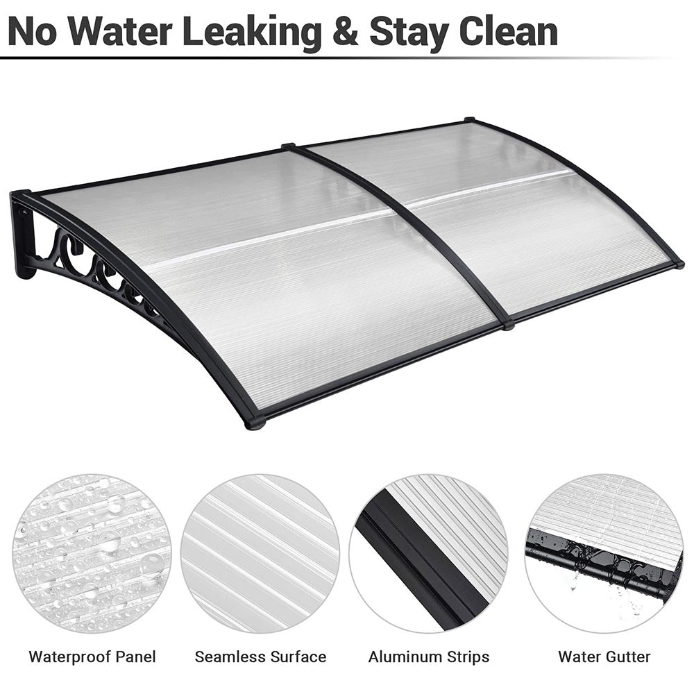 Yescom Door & Window Poly Awning Canopy 80"x40"