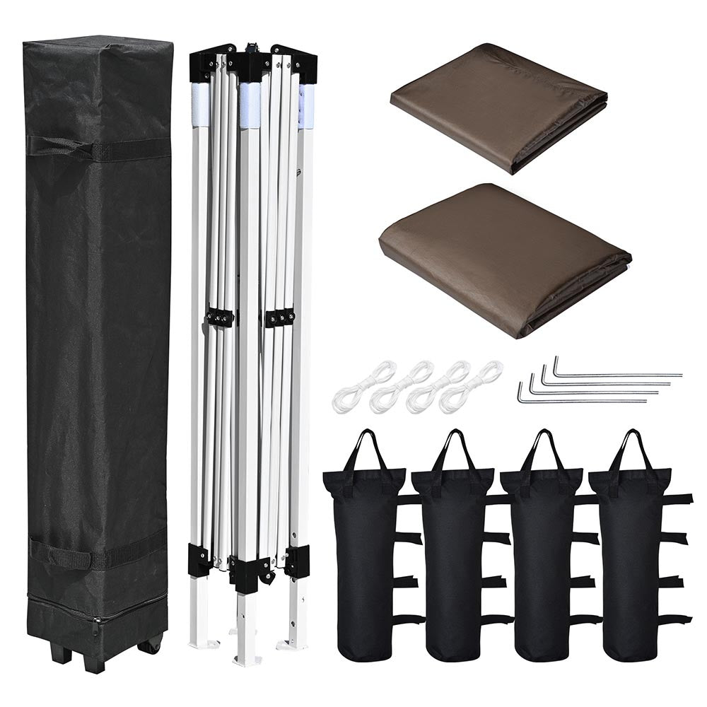 Yescom 10x10 Pop Up Canopy Tent with Weight Bags Air Vent