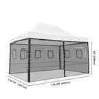Yescom 10x15 Pop Up Canopy Netting Mesh Sidewalls
