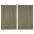 Yescom 2-Pcs Outdoor Tab Top Curtain Panel, 54Wx84L