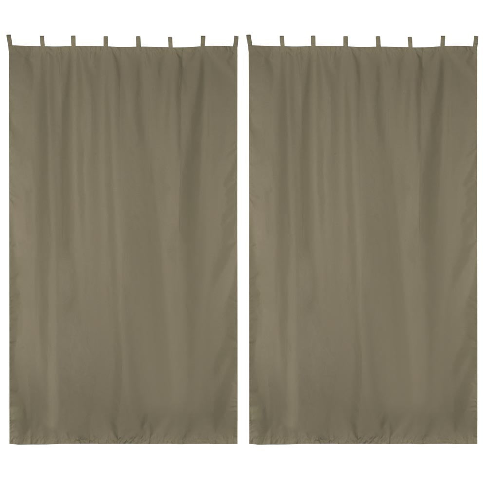 Yescom 2-Pcs Outdoor Tab Top Curtain Panel, 54Wx108L