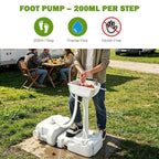 Yescom 4.5Gal Foot Pump Hand Washing Station 6.3Gal Waste Water Tank