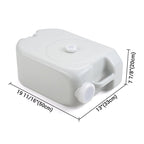 Yescom 6.3Gal Tote Waste Water Tank Travel Camping
