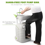 Yescom 12Gal Portable Hand-Wash Station Sink Faucet w/ Handle