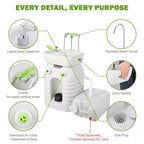 Yescom 12Gal Portable Hand-Wash Station Sink Faucet w/ Handle